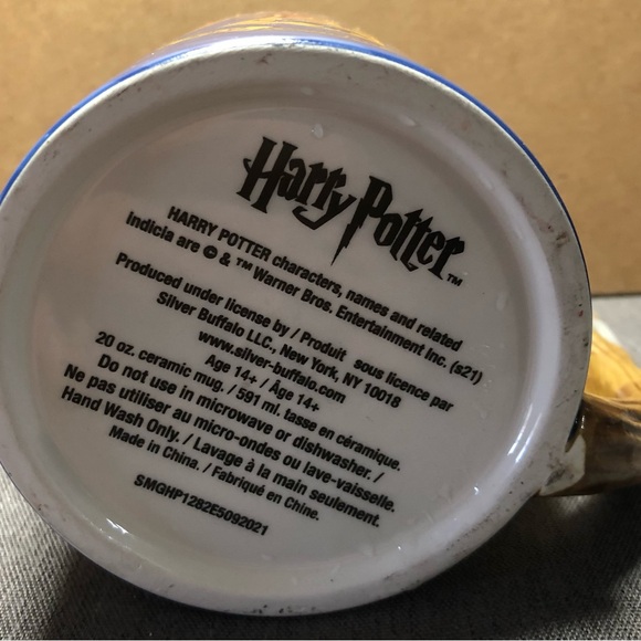 Warner Bros. Hogwarts Blue Mug with Owl Handle - Picture 3 of 4